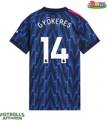Arsenal Viktor Gyokeres #14 Bortatröja Kvinnor 2025-26 Kortärmad